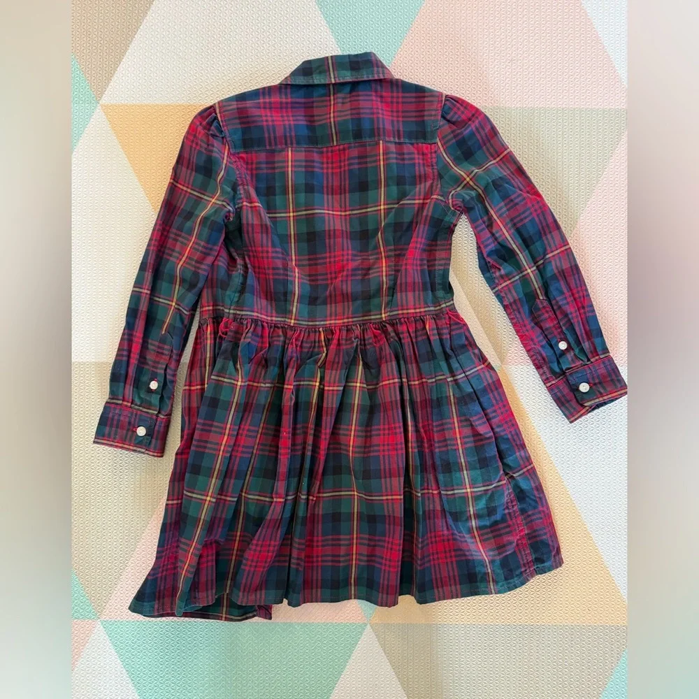 Polo by Ralph Lauren Plaid Cotton Twill Shirtdress with Tie Waist - Picture 6 of 7
